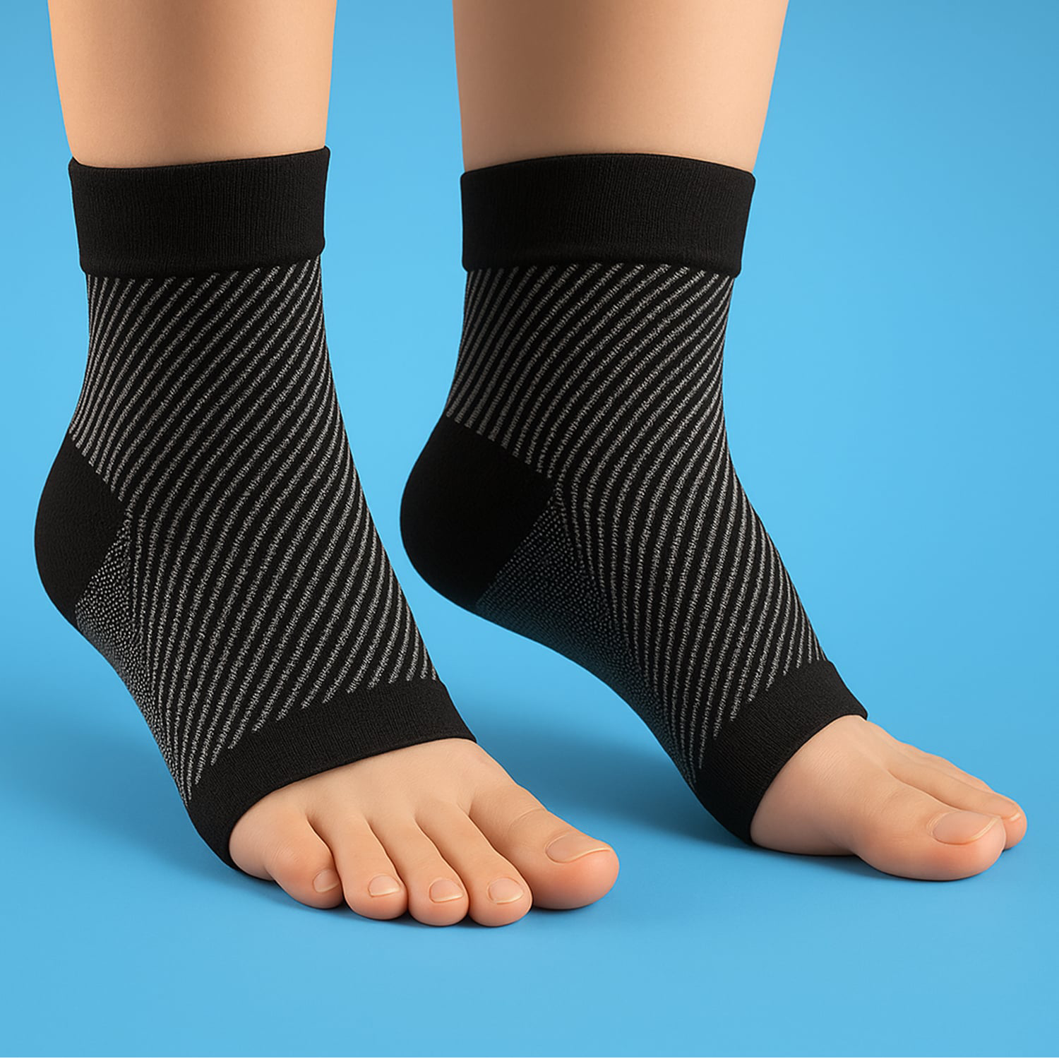 Calcetines de compresión unisex para pie y tobillo