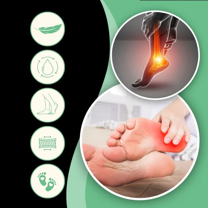 Calcetines para neuropatía con alivio del dolor y compresión terapéutica