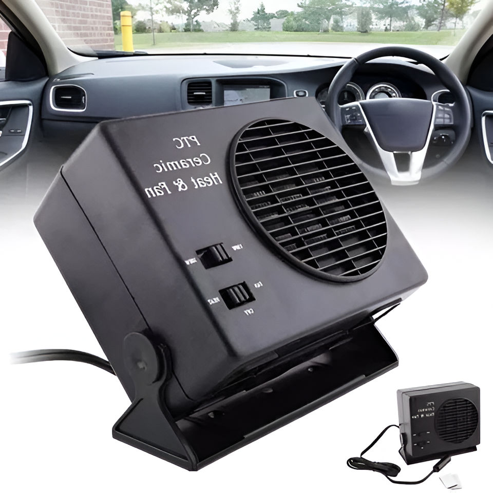 Calefactor cerámico para coche de 12 V - Desempañador y calentador portátil