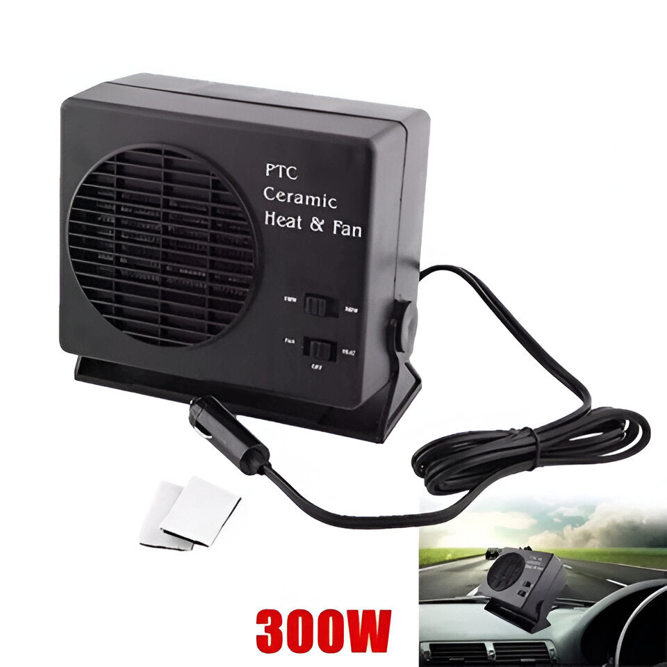 Calefactor cerámico para coche de 12 V - Desempañador y calentador portátil