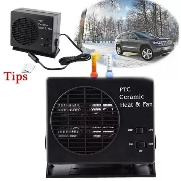 Calefactor de coche 150 W 300 W 12 V calefactor ventilador cerámico para coche