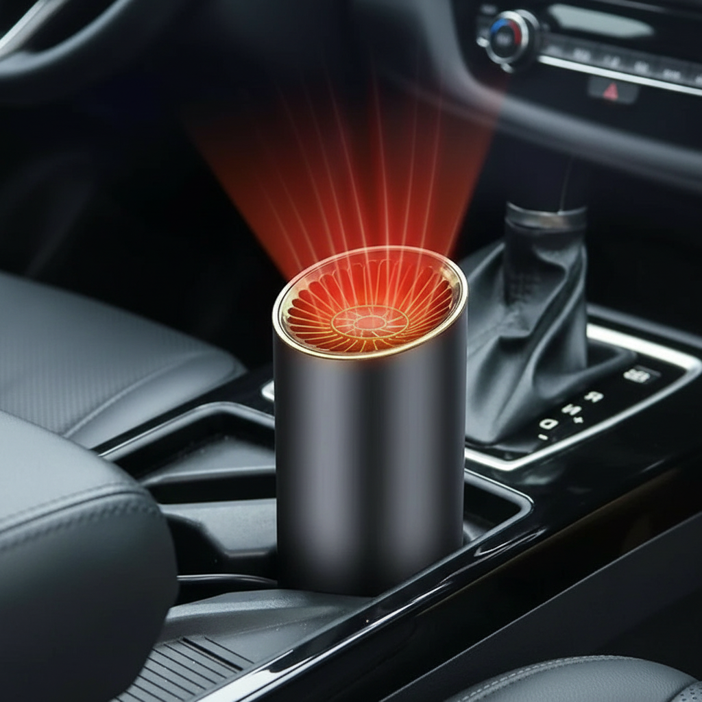 Calefactor de coche con forma de vaso y calentamiento rápido