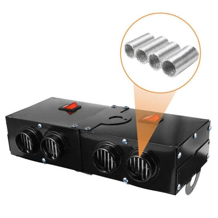 Calefactor eléctrico de coche de 500 W con calentamiento rápido y ventilador