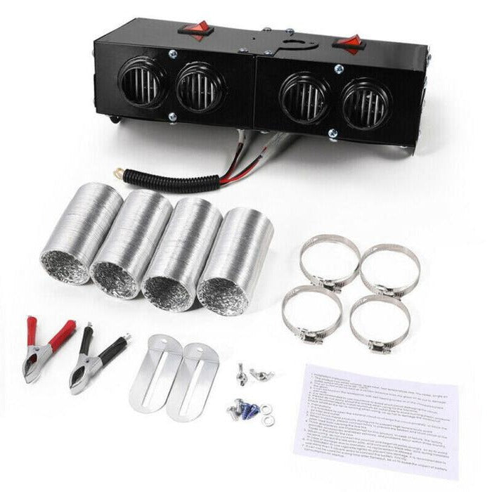 Calefactor eléctrico de coche de 500 W con calentamiento rápido y ventilador