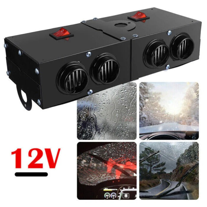 Calefactor eléctrico de coche de 500 W con calentamiento rápido y ventilador