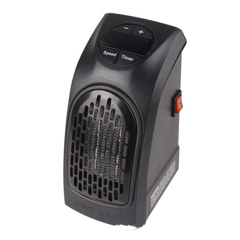 Calefactor Eléctrico de Enchufe Portátil con Pantalla Digital y Elementos Cerámicos