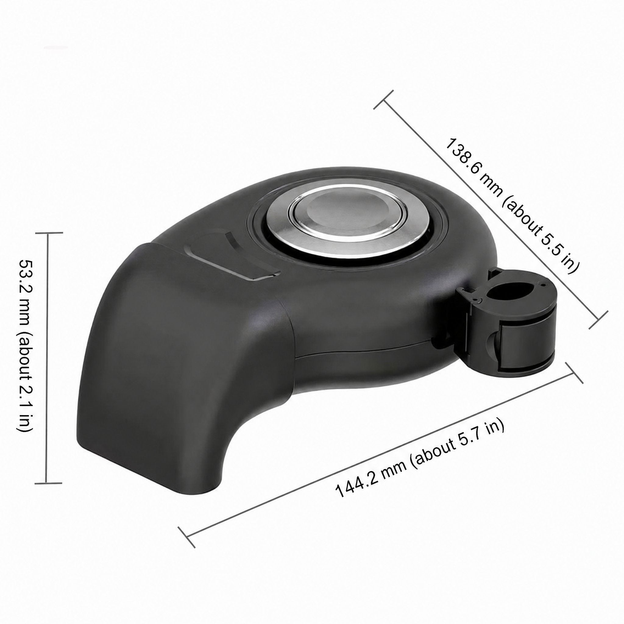 Calefactor portátil para coche con enchufe de 12 voltios, ventilador desempañador y soporte giratorio