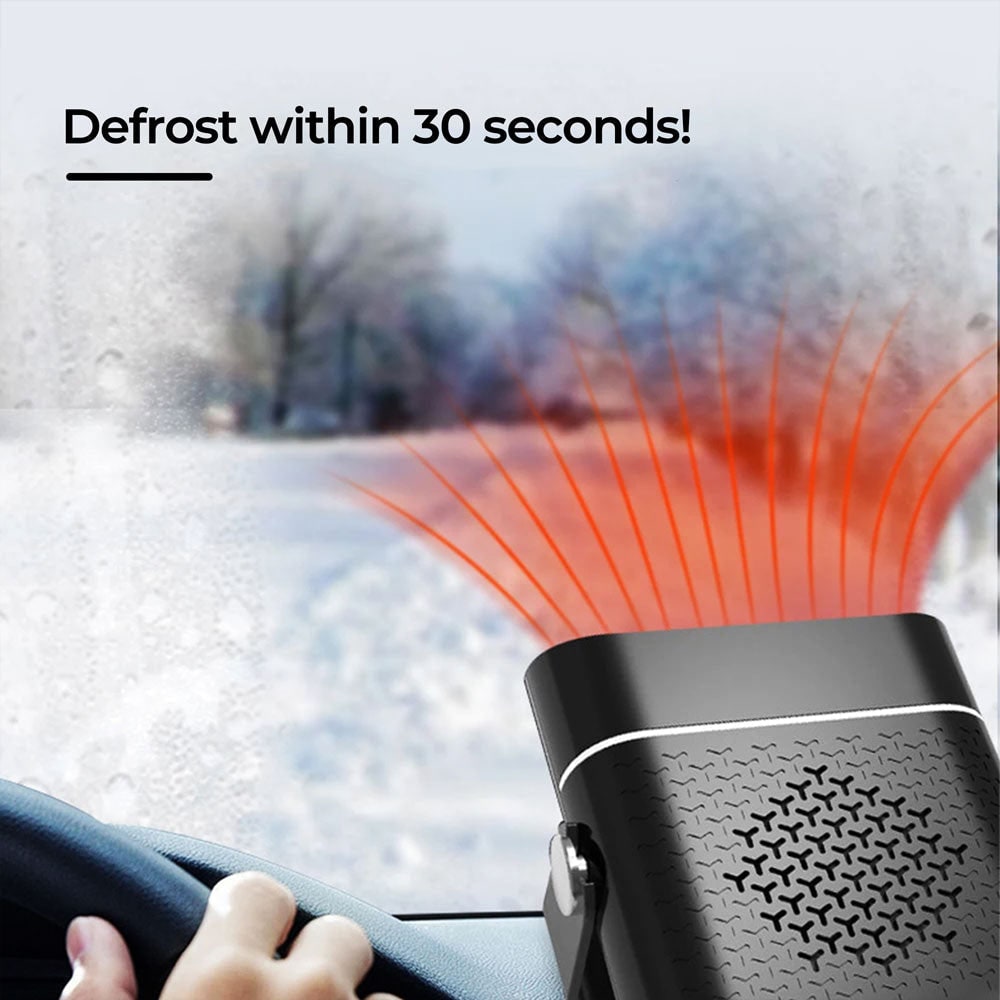 Calefactor portátil para coche con ventilador de 12 V y desempañado rápido