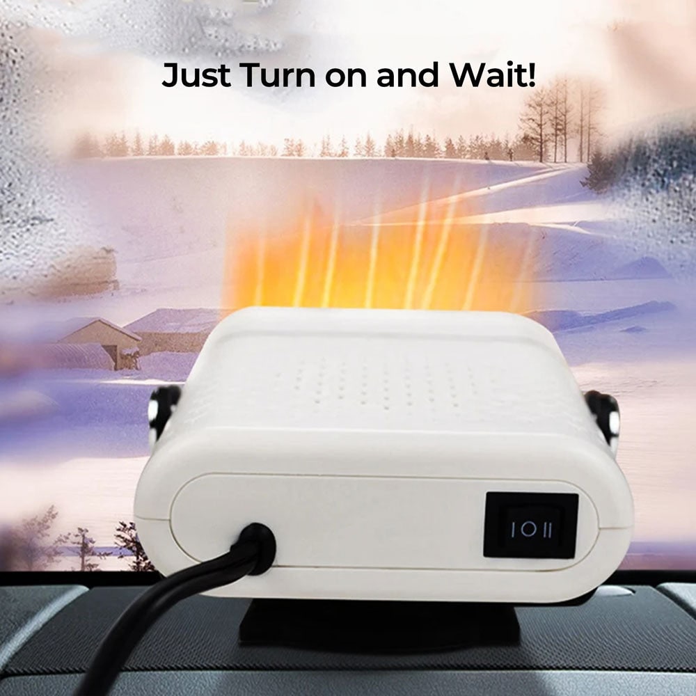 Calefactor portátil para coche con ventilador de 12 V y desempañado rápido