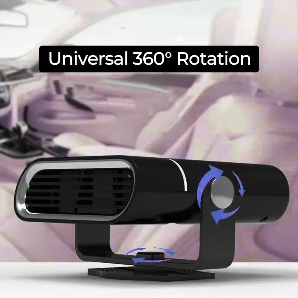 Calefactor portátil para coche con ventilador de 12 V y desempañado rápido