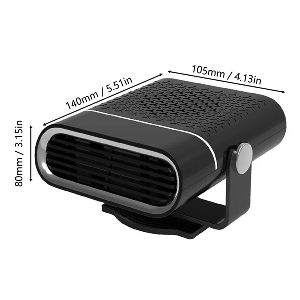 Calefactor portátil para coche con ventilador de 12 V y desempañado rápido