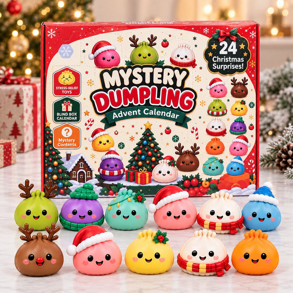 Calendario de Adviento Dumplings con 24 figuras squishy