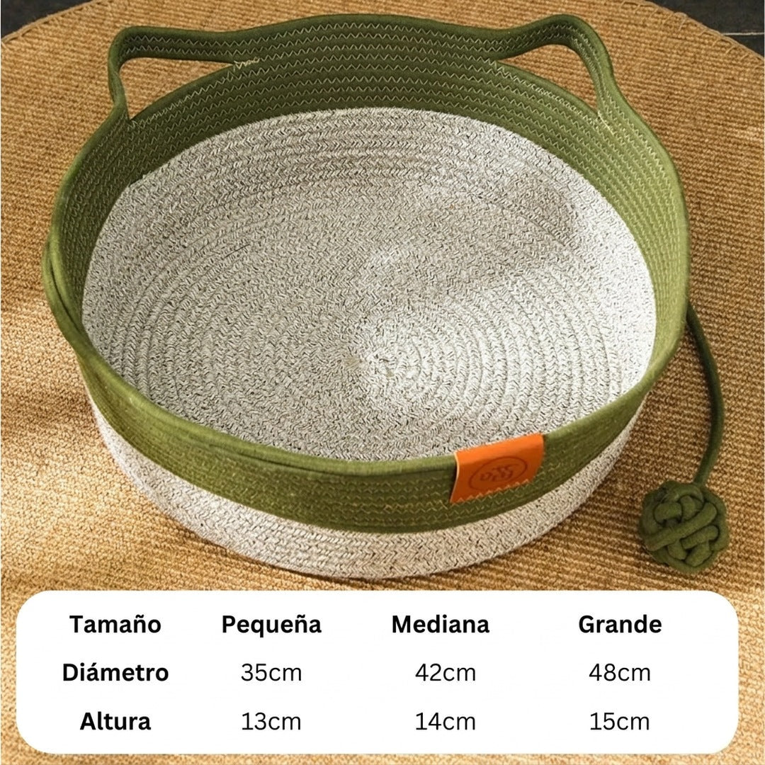 Cama para gatos de cuerda de algodón tejida a mano – DreamNest