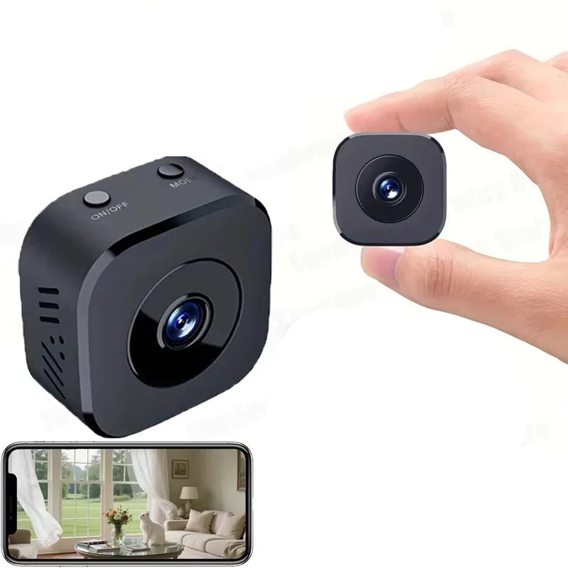 Cámara de seguridad inalámbrica HD 1080P con visión nocturna y soporte magnético, compacta de 71 g