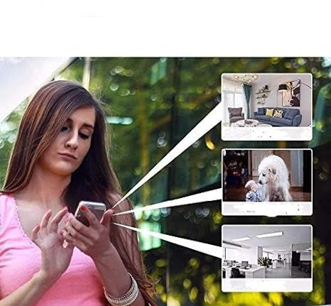 Cámara de seguridad wifi 1080p inalámbrica con control por app y visión nocturna