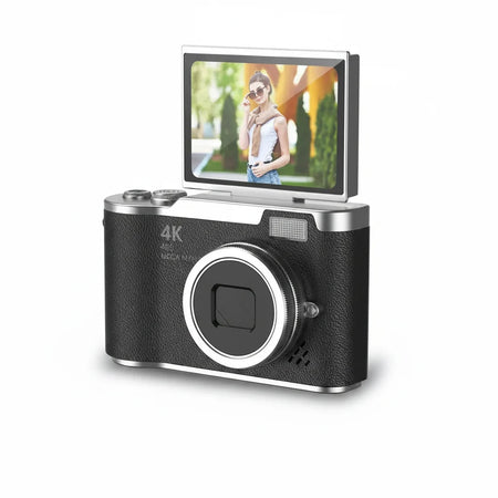 Cámara digital 4K con pantalla abatible 48 MP y zoom 8X compacta