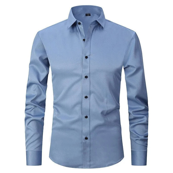 Camisa de vestir elástica de alto rendimiento para hombre