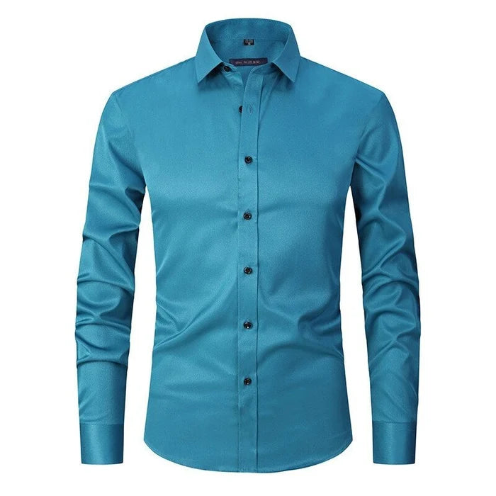 Camisa de vestir elástica de alto rendimiento para hombre