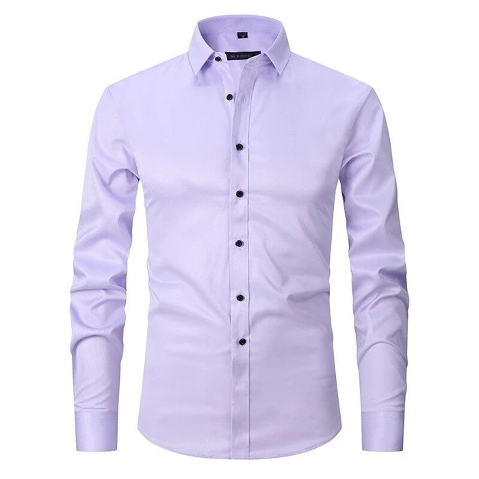 Camisa de vestir elástica de alto rendimiento para hombre