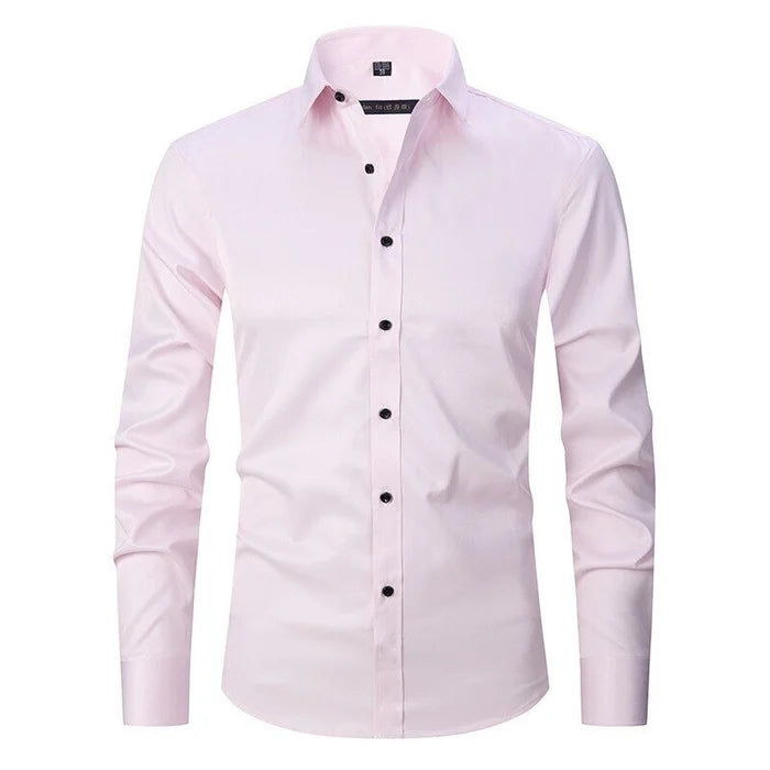 Camisa de vestir elástica de alto rendimiento para hombre