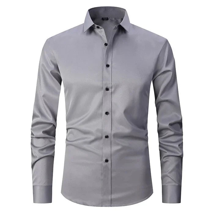 Camisa de vestir elástica de alto rendimiento para hombre