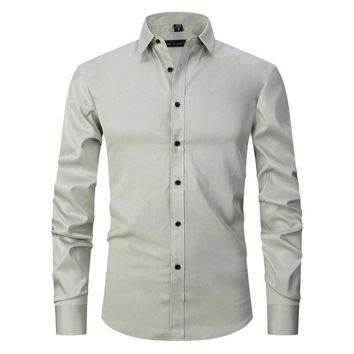 Camisa de vestir elástica de alto rendimiento para hombre