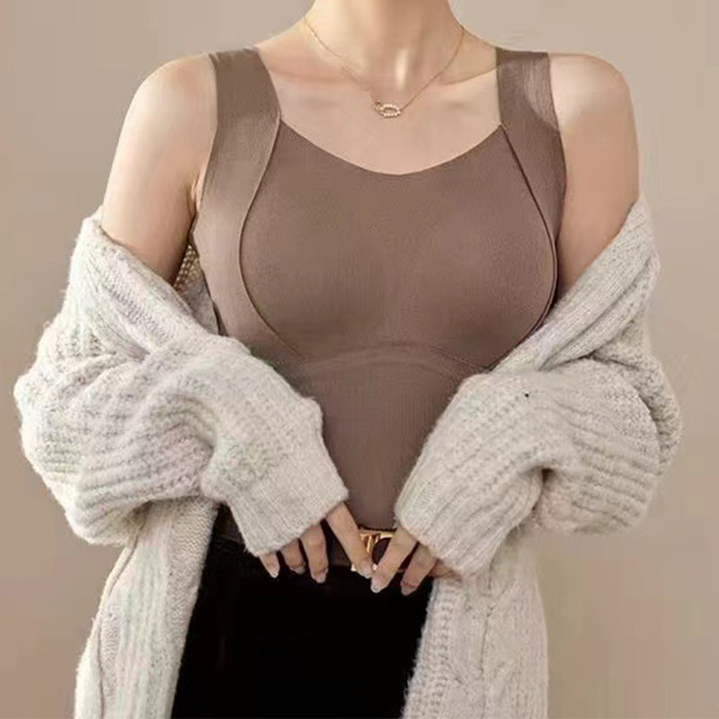 Camiseta térmica con sujetador integrado | Moldeadora y sin costuras | Cálida y cómoda