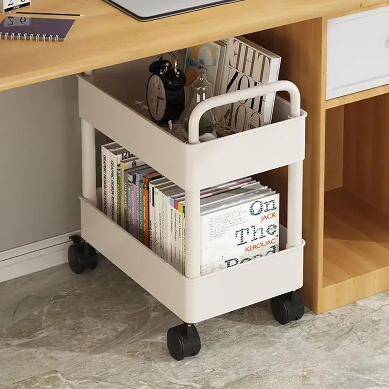Carrito de biblioteca móvil con ruedas Rollit