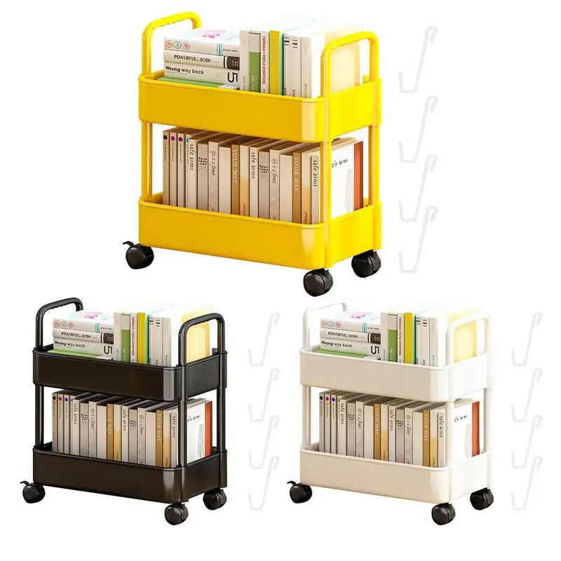 Carrito de biblioteca móvil con ruedas Rollit