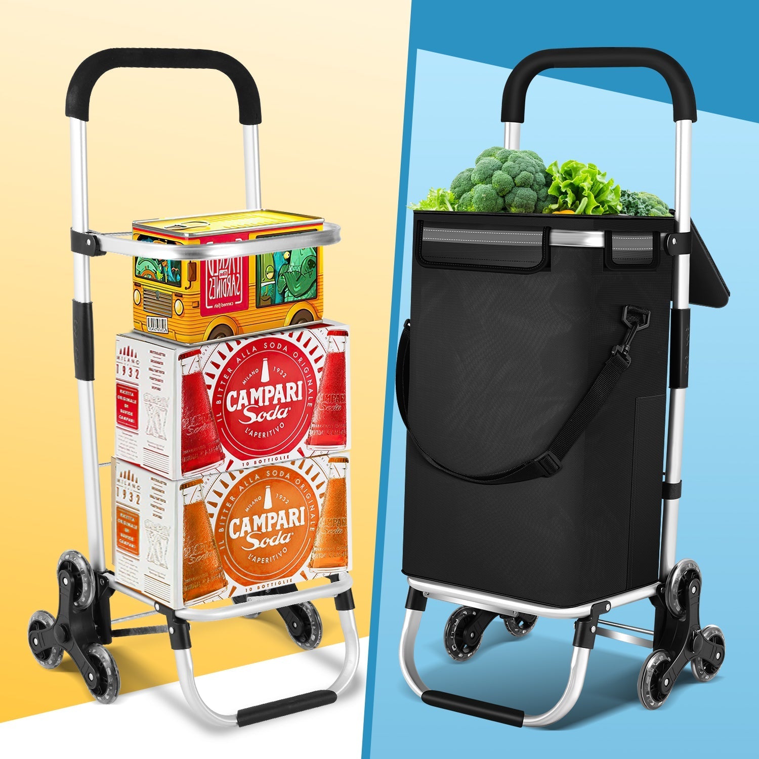 Carrito de la compra plegable de 40 l