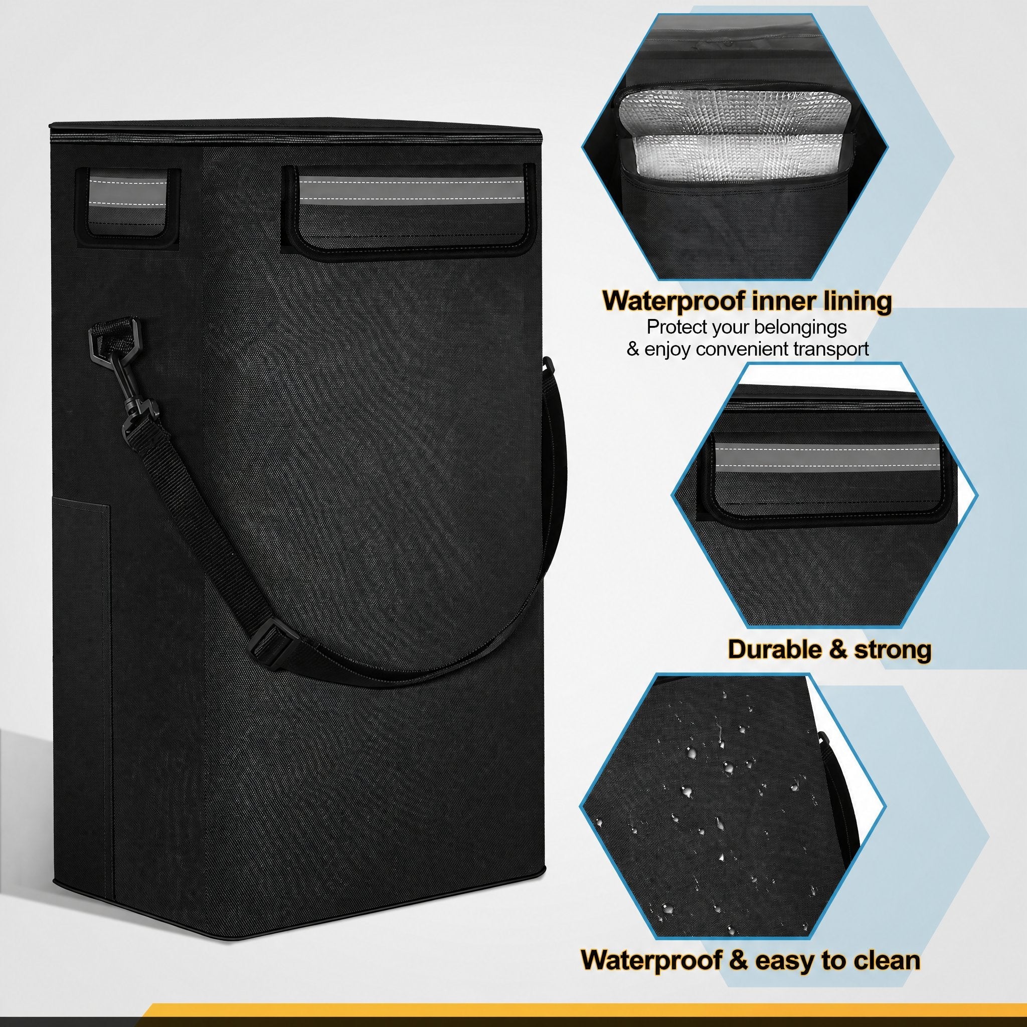Carrito de la compra plegable de 40 l