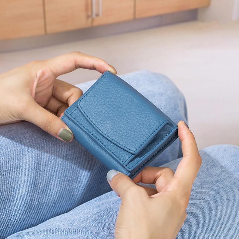 Cartera RFID artesanal de piel suave