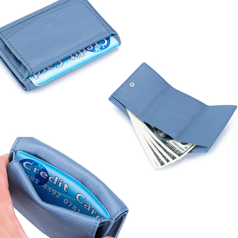 Cartera RFID artesanal de piel suave