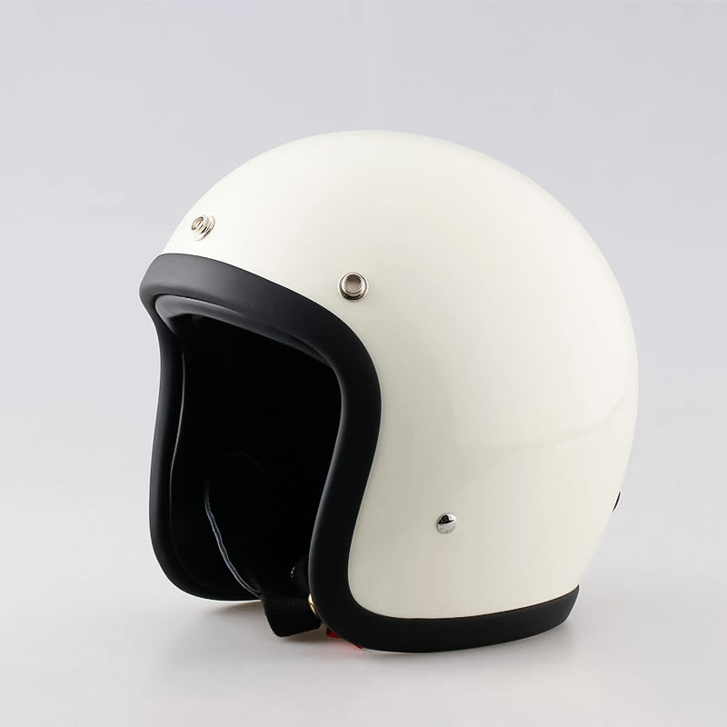 Casco de moto vintage de perfil bajo certificado DOT y ECE