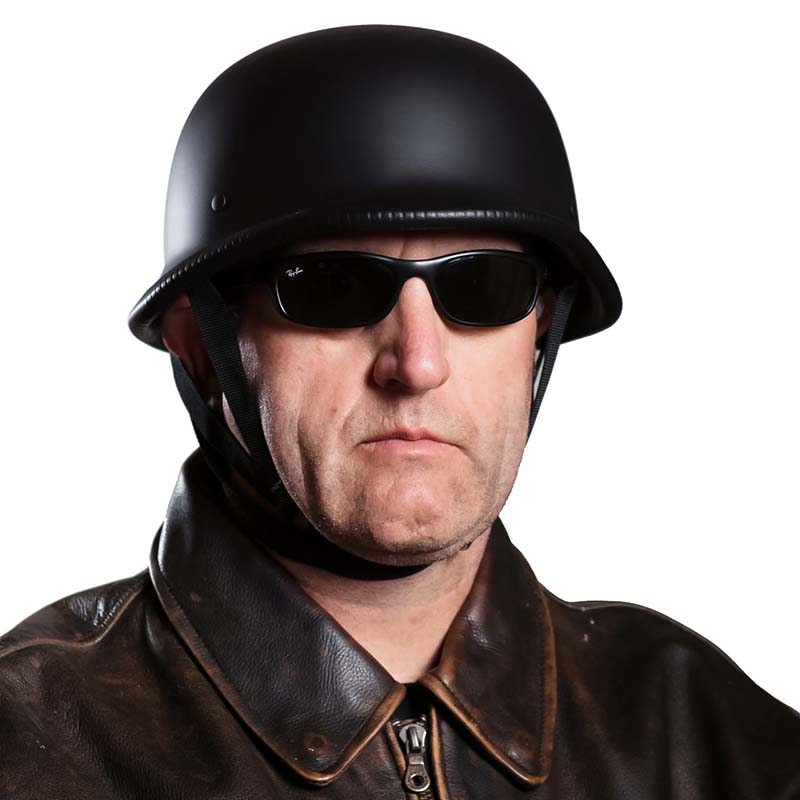 Casco de moto jet Outlaw con homologación ECE y DOT