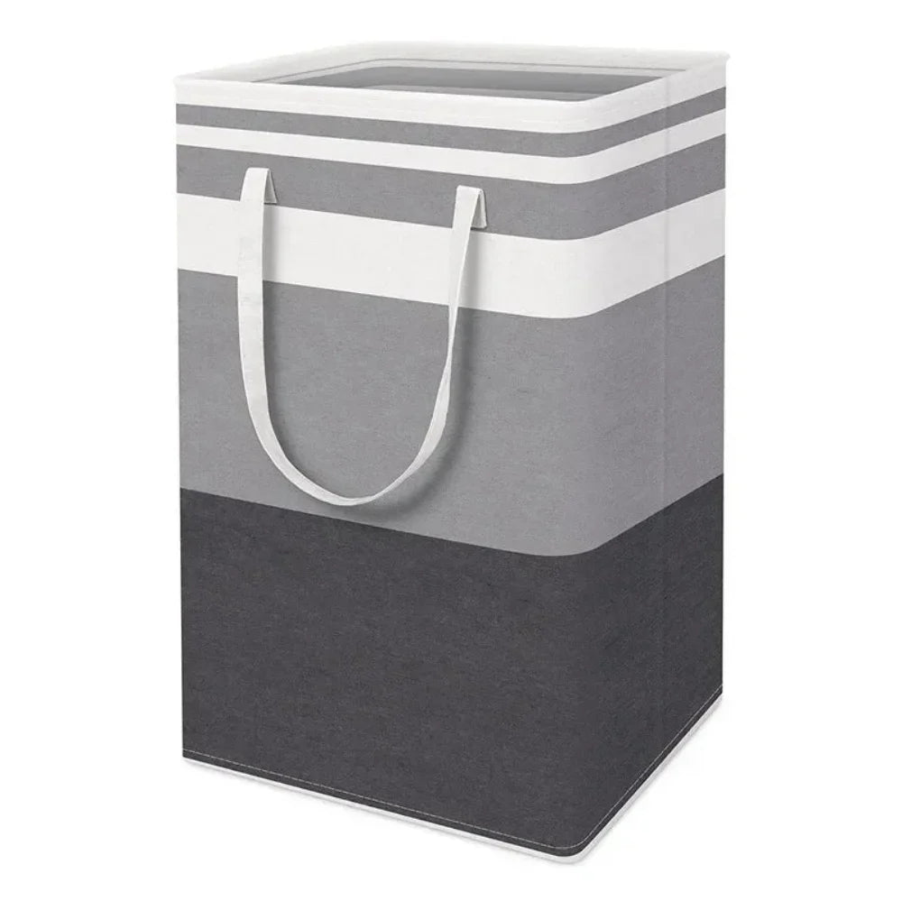 Cesto de ropa plegable impermeable de 75 L con asas