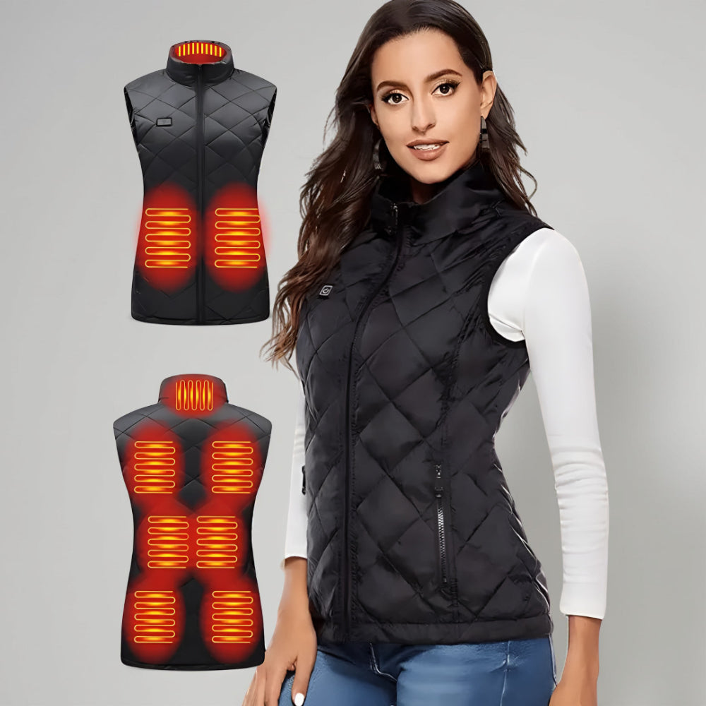 Chaleco calefactable para mujer con calefacción eléctrica