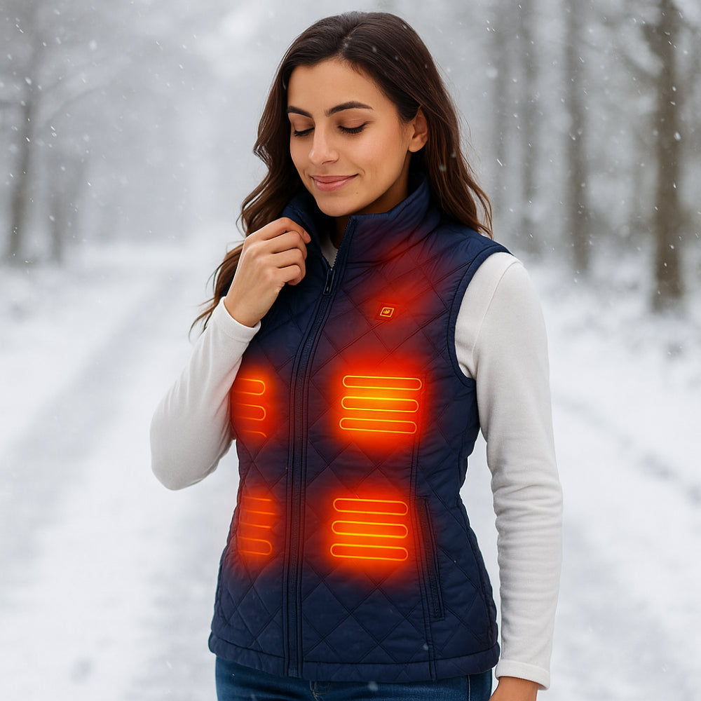 Chaleco calefactable para mujer con calefacción eléctrica