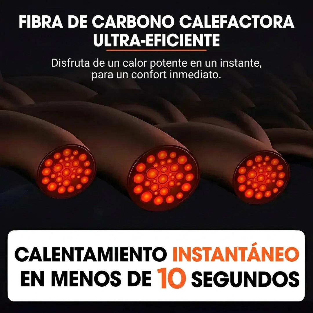 Chaleco calefactable para mujer con doble control y 9 zonas de calor