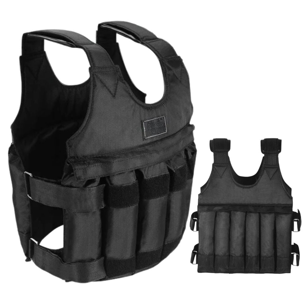 Chaleco lastrado ajustable unisex de 50 kg para entrenamiento
