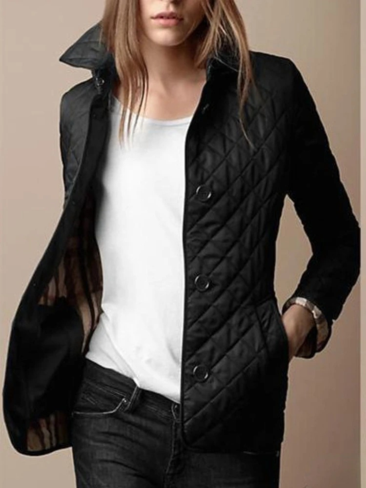 Chaqueta acolchada ligera para mujer de uso diario