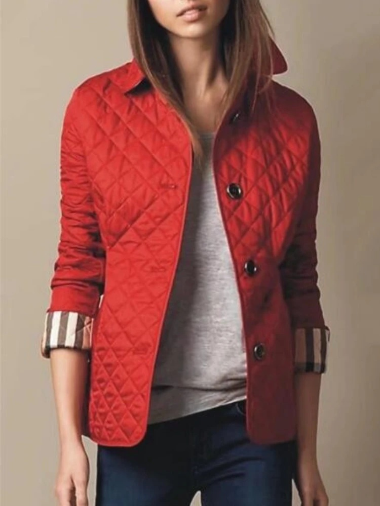 Chaqueta acolchada ligera para mujer de uso diario