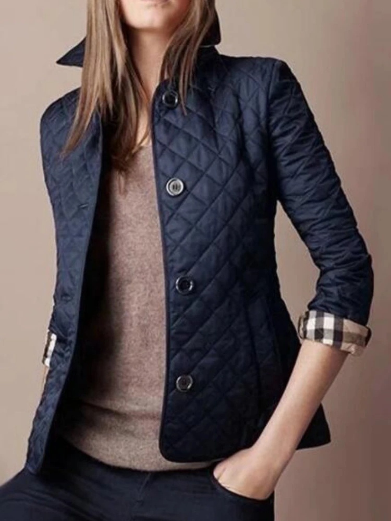 Chaqueta acolchada ligera para mujer de uso diario