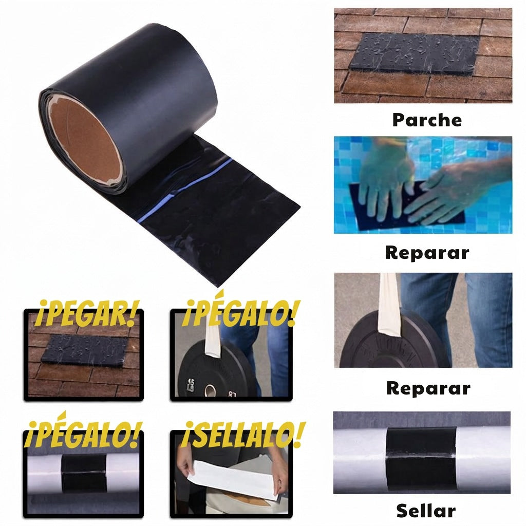 Cinta de reparación extra fuerte, sellado instantáneo e impermeable