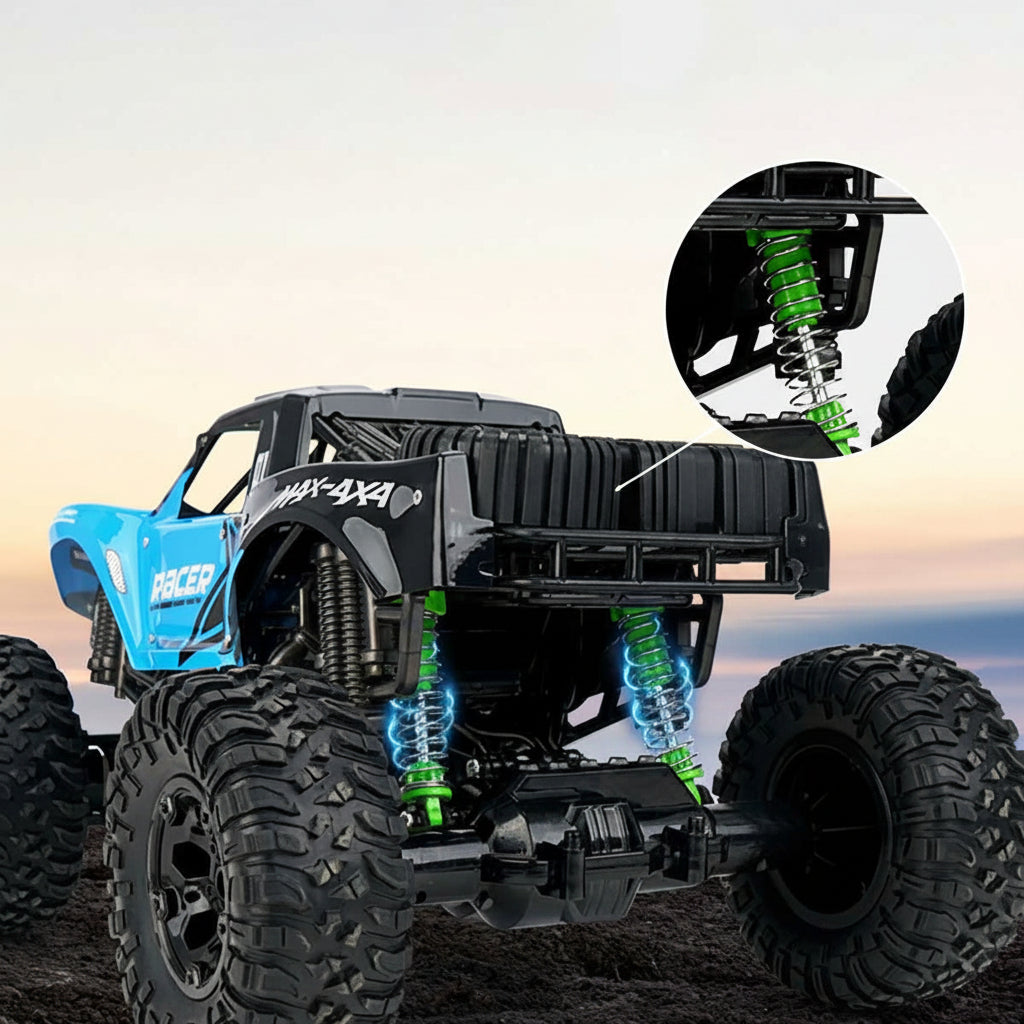 Coche RC anfibio todoterreno monster truck con mando a distancia