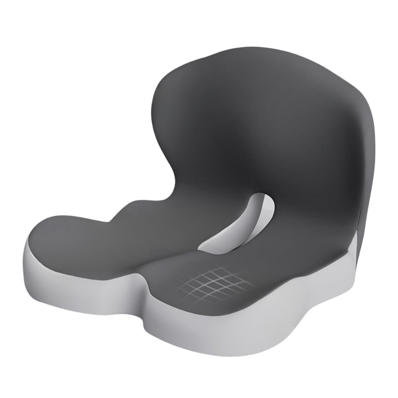 Cojín de asiento ergonómico de espuma viscoelástica con alivio de presión y base antideslizante