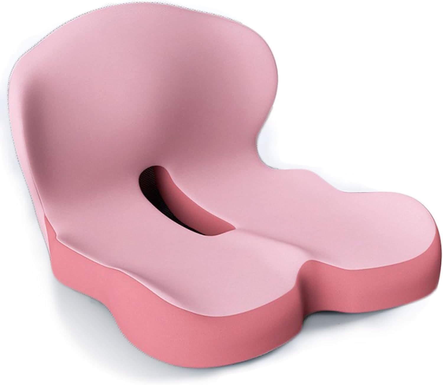 Cojín de asiento ergonómico de espuma viscoelástica con alivio de presión y base antideslizante