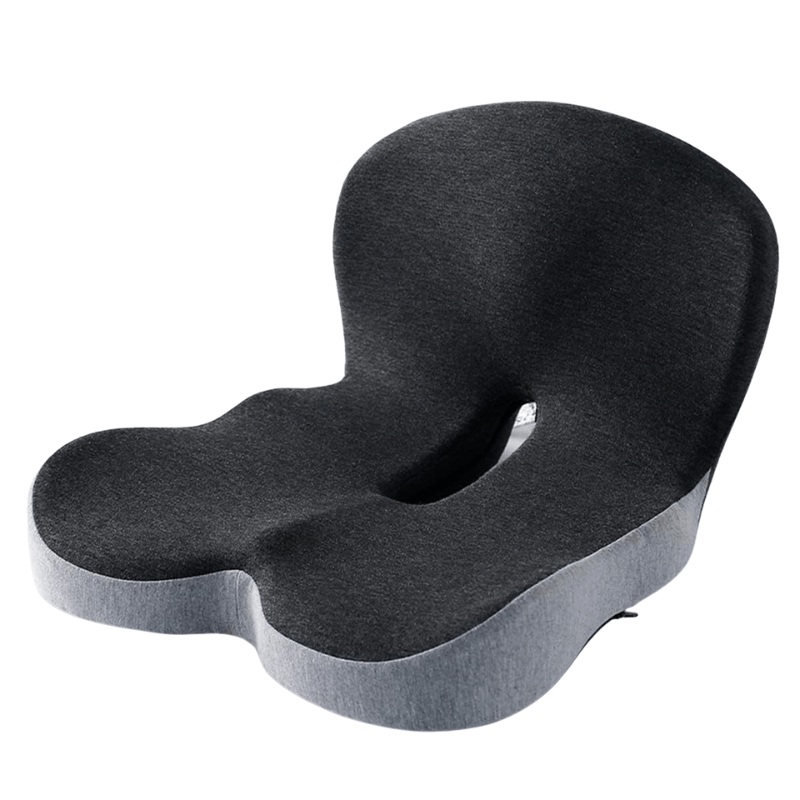 Cojín de asiento ergonómico de espuma viscoelástica con alivio de presión y base antideslizante