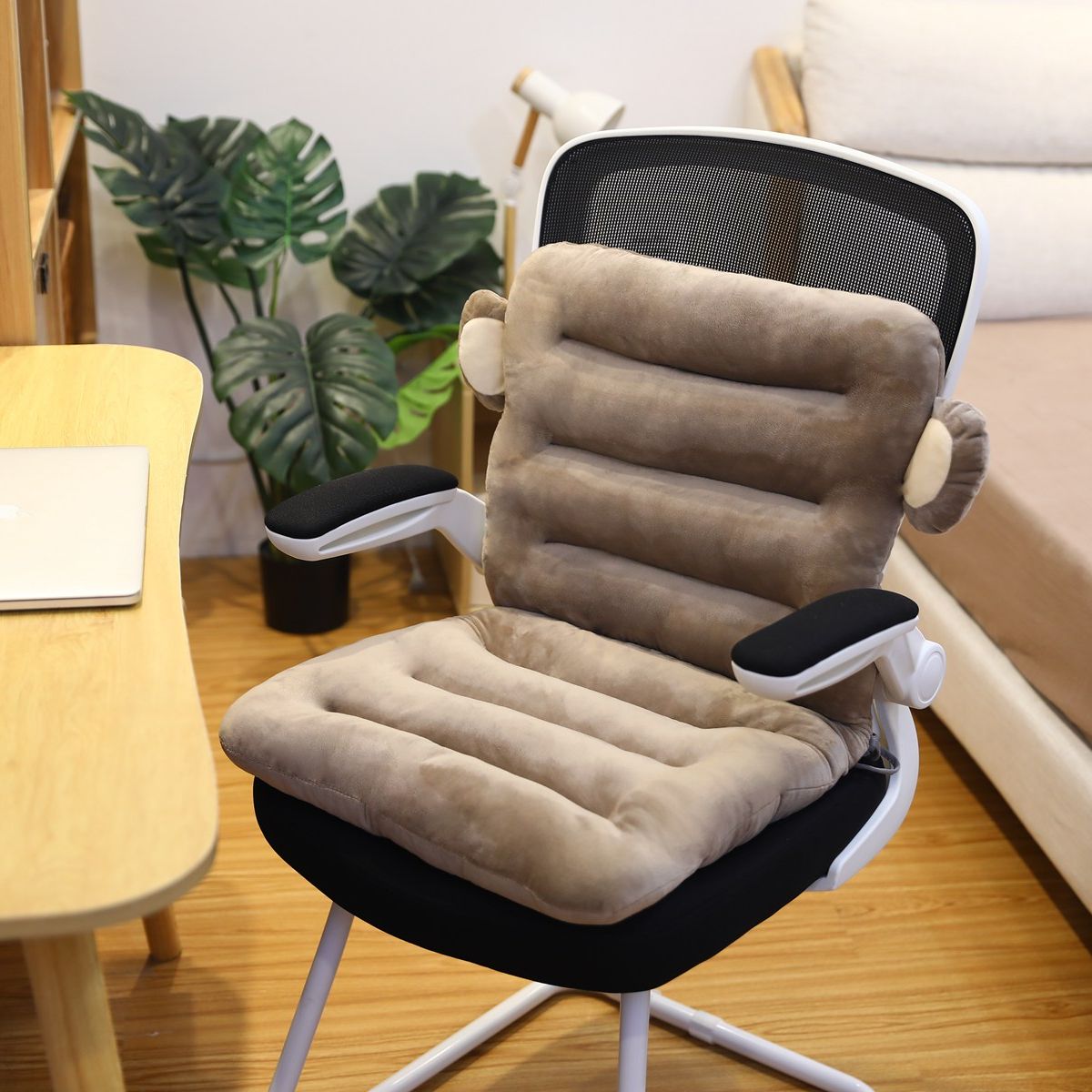 Cojín de asiento ortopédico ErgoRelief para alivio de presión y comodidad para espalda y cóccix