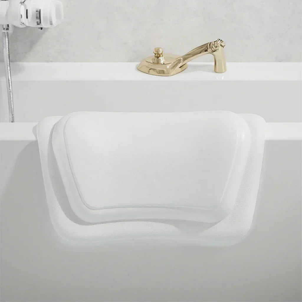 Cojín de baño antideslizante HydroLuxe con espuma de silicona y funda de PU